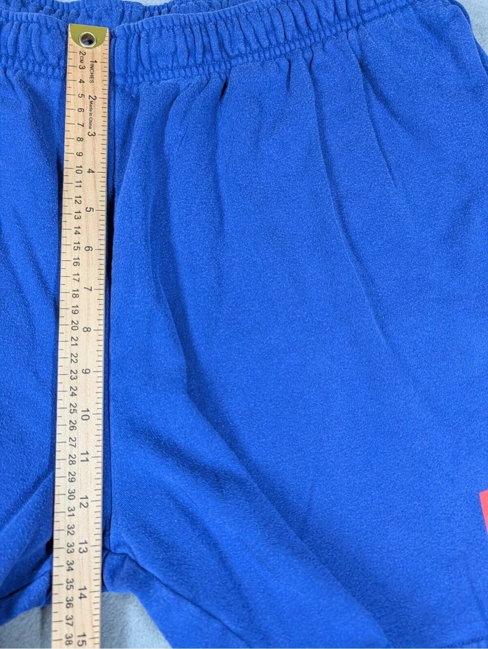 The North Face Mens XXL Blue Fleece Sweat Shorts Box Logo Lounge Casual